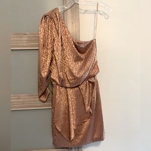 DO+BE one shoulder jacquard dress size small